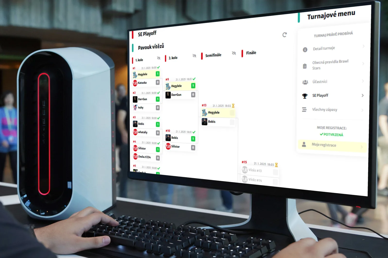 Turnajový systém PLAYzone